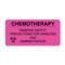 Nevs Label, Chemotherapy Observe Safety 1-7/16" x 3" Flr Pink w/Black P-0677 - alternate 1